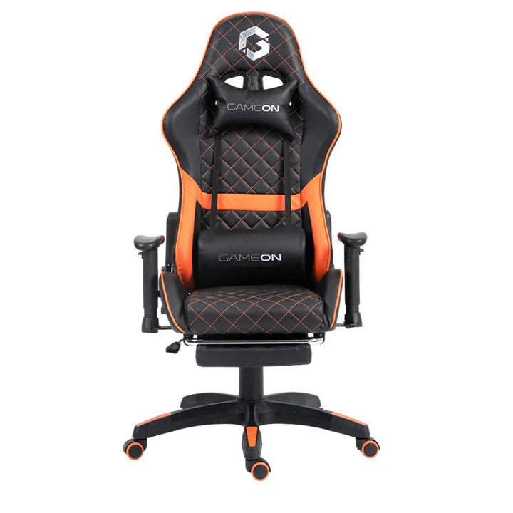 Buy GAMEON Gaming Chair with adjustable 2D Armrest - Foot Rest - Orange