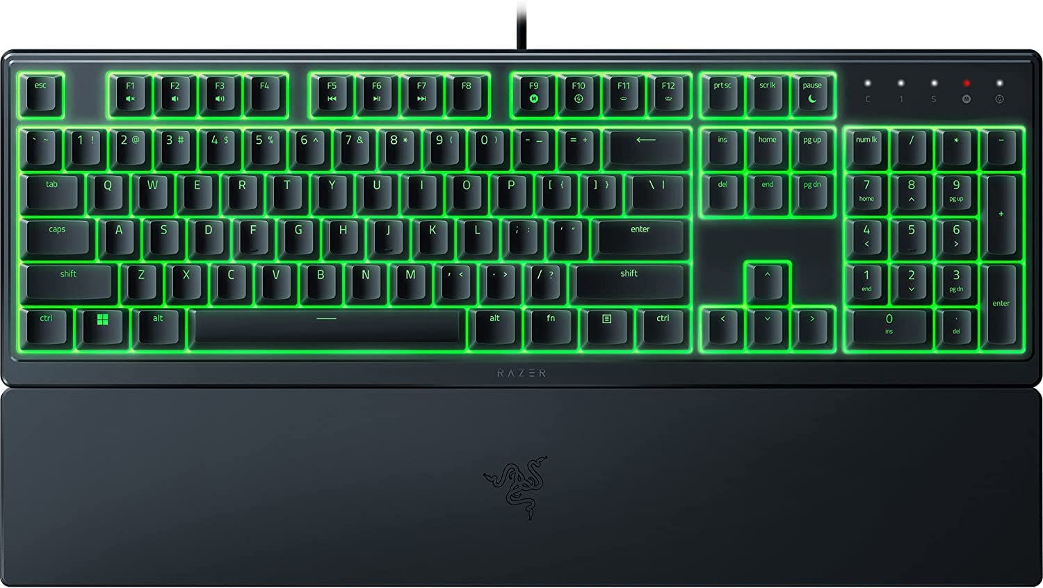 Razer Ornata V3 X Wired RGB Membrane Gaming Keyboard, Silent Membrane Switches (US Layout) - Black - Blink.sa.com