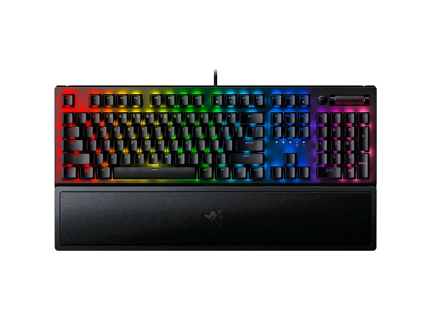 Razer BlackWidow V3 RGB Wired Mechanical Gaming Keyboard (Green Switch) - Black - لوحة مفاتيح