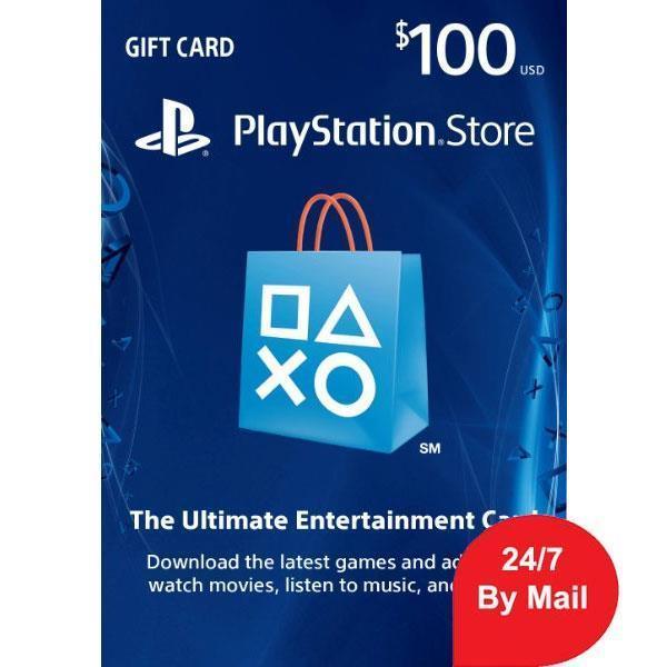 SONY Playstation Network Card 100$ (Online Game Card) - PSN US Account - بطاقة شبكة بلاي ستيشن100$ -Blink Saudi