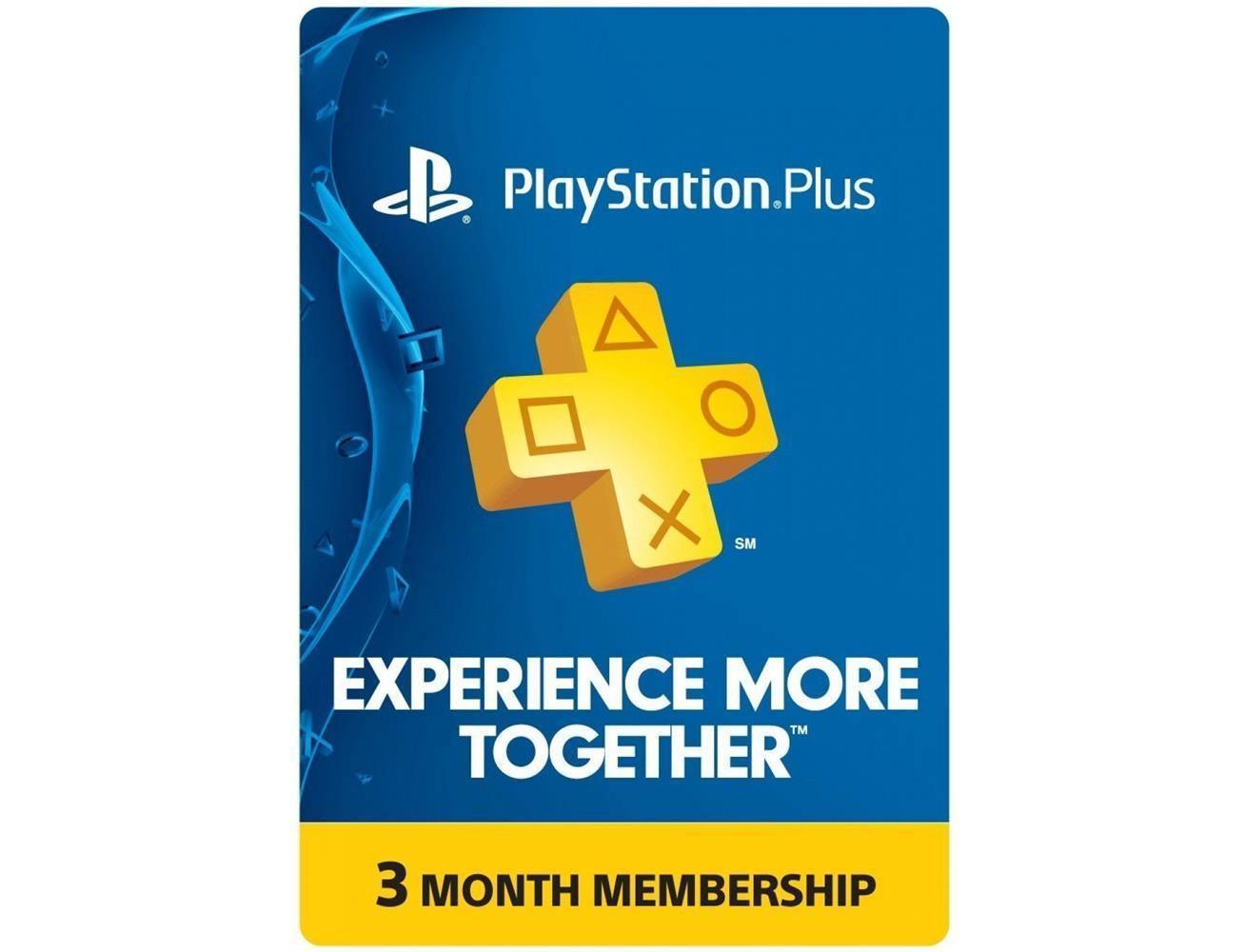 SONY Playstation Plus Card - 3 Month Membership Cards - PSN US Account - Blink Saudi
